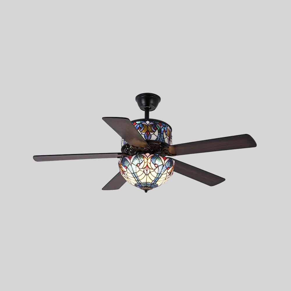 Tiffany Laure Crystal Ceiling Fan Light