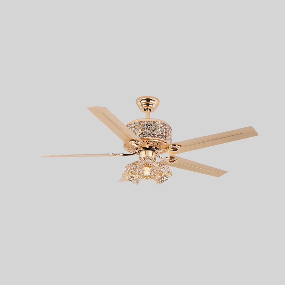 Tiffany Laure Crystal Ceiling Fan Light