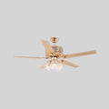 Tiffany Laure Crystal Ceiling Fan Light