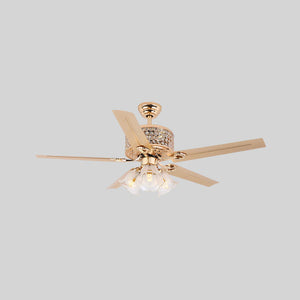Tiffany Laure Crystal Ceiling Fan Light
