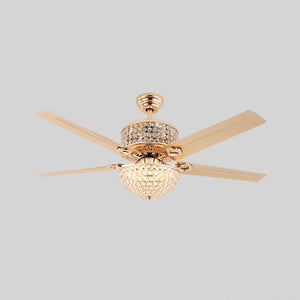 Tiffany Laure Crystal Ceiling Fan Light