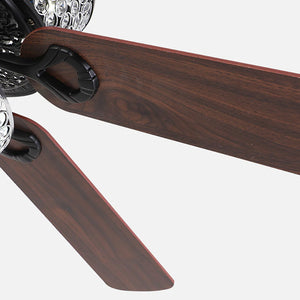 Tiffany Laure Crystal Ceiling Fan Light