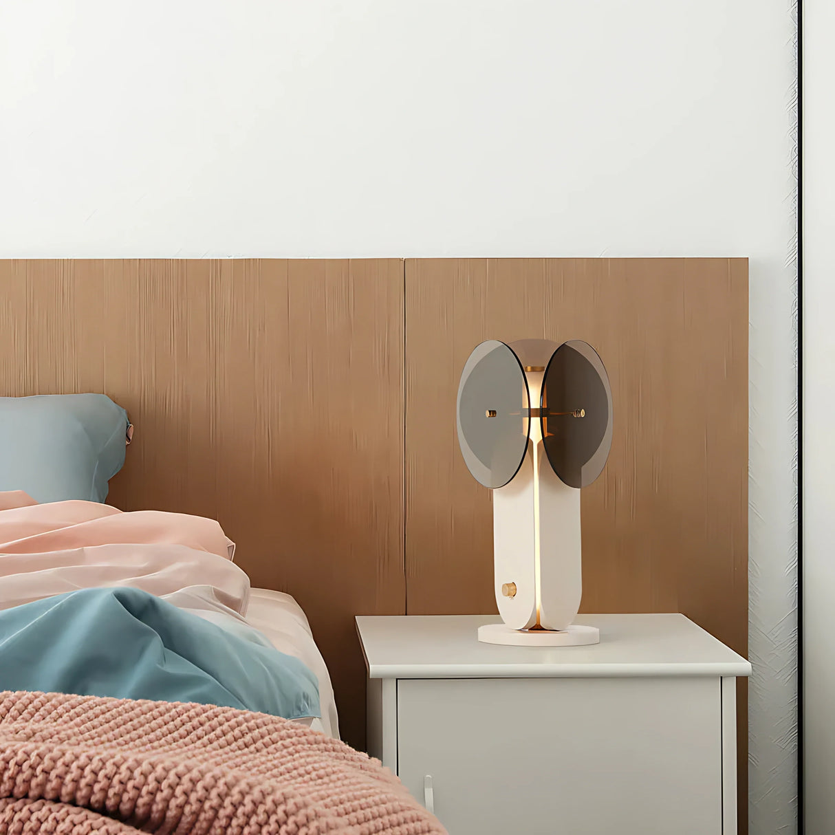 Trilume Smoke Grey Glass Lamp