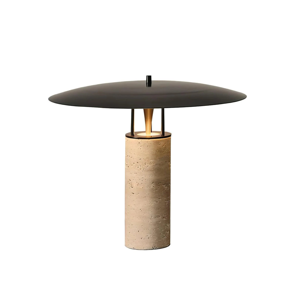 Travertine Luna Table Lamp