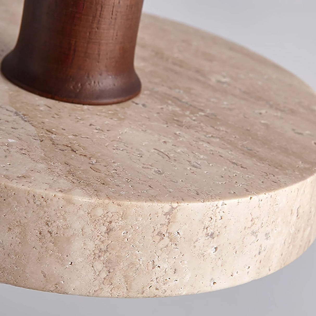 Travertine Piedra Wood Pendant Light