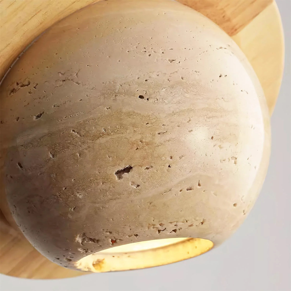 Travertine Planet Pendant Light