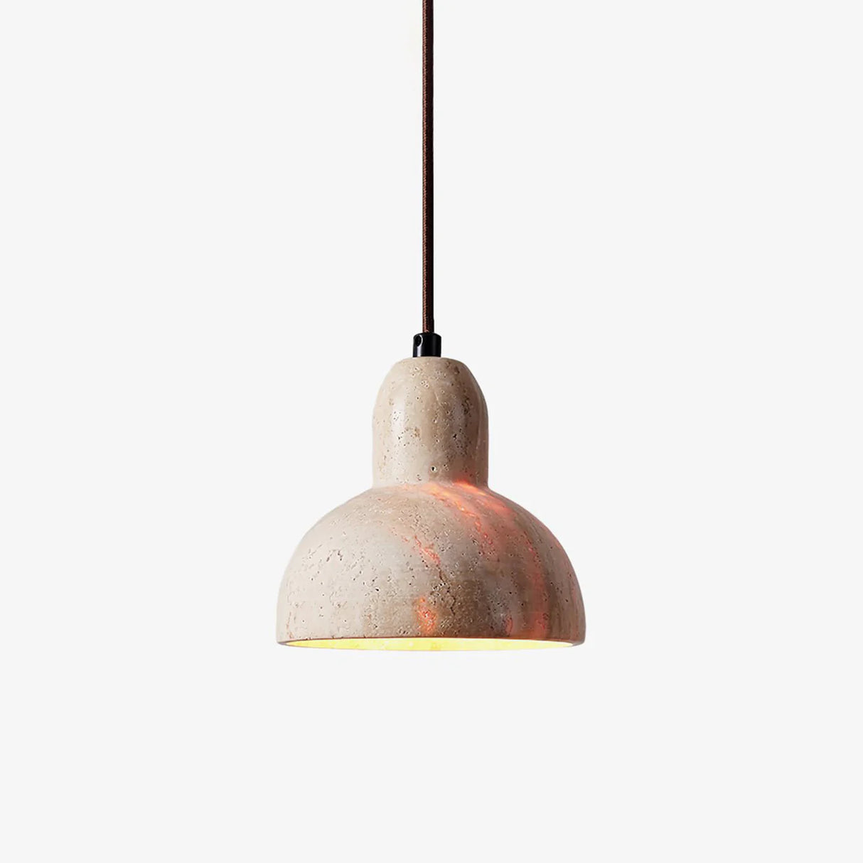 Travertine Terra Halo Pendant Light