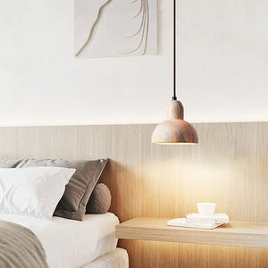 Travertine Terra Halo Pendant Light