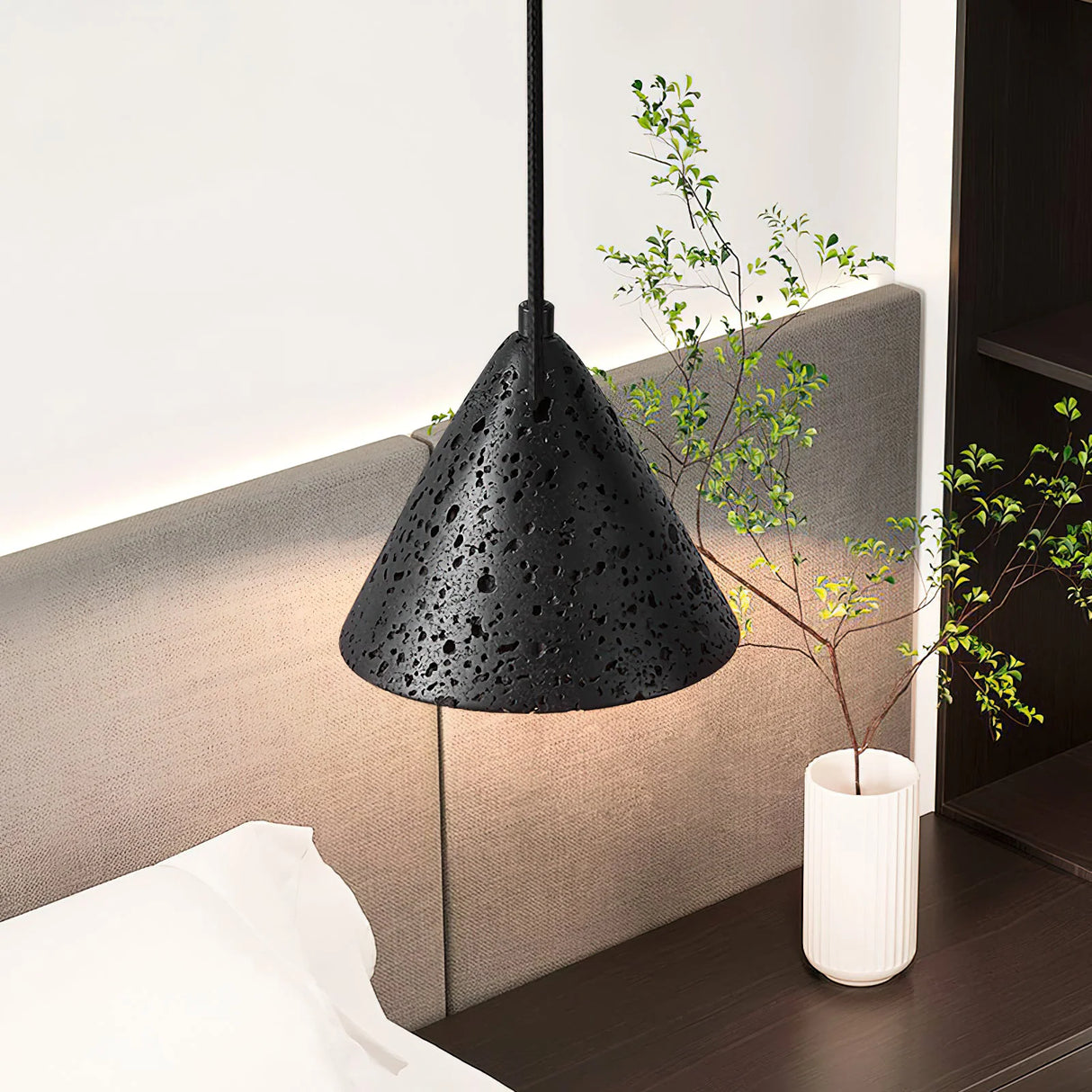 Travertine Terra Halo Pendant Light