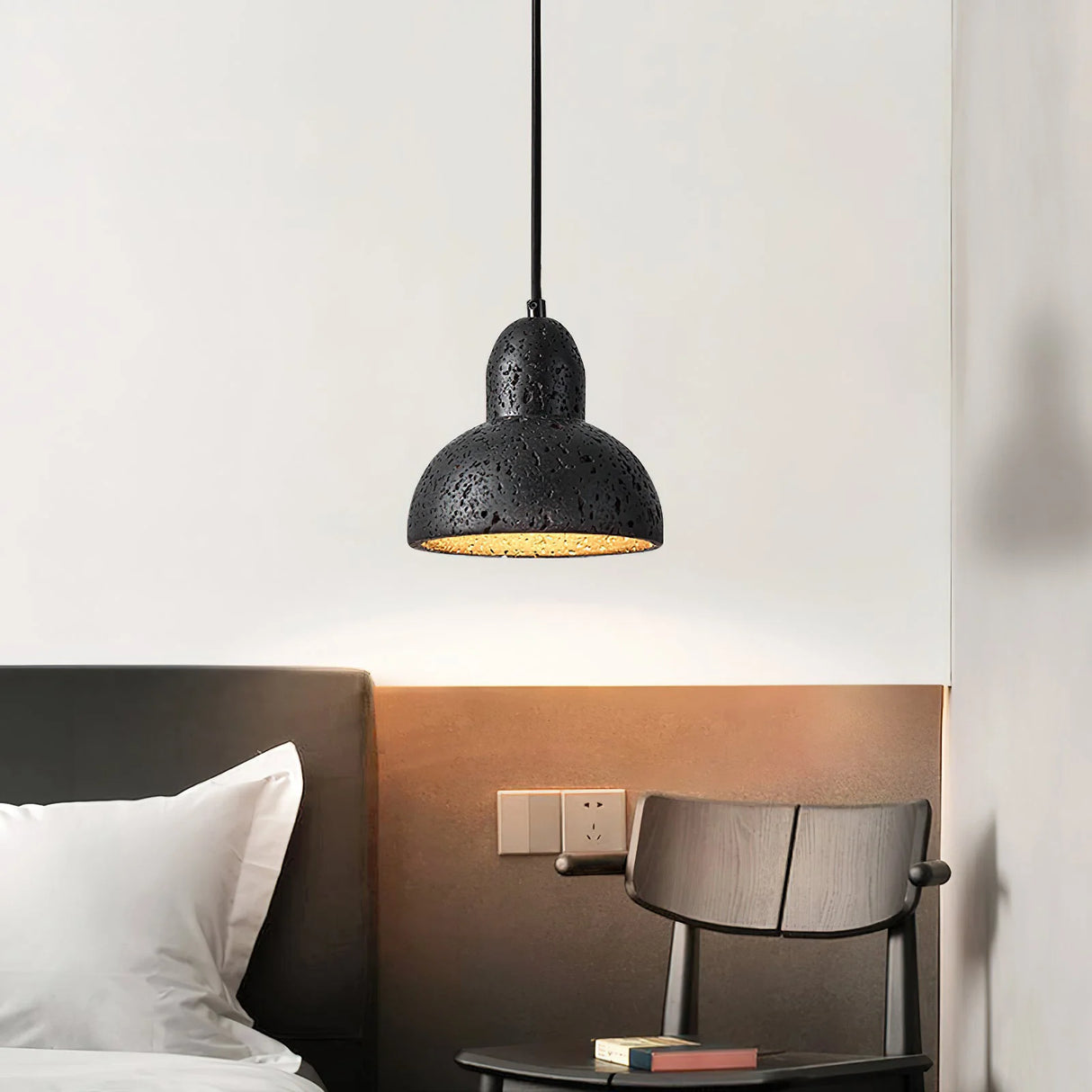 Travertine Terra Halo Pendant Light