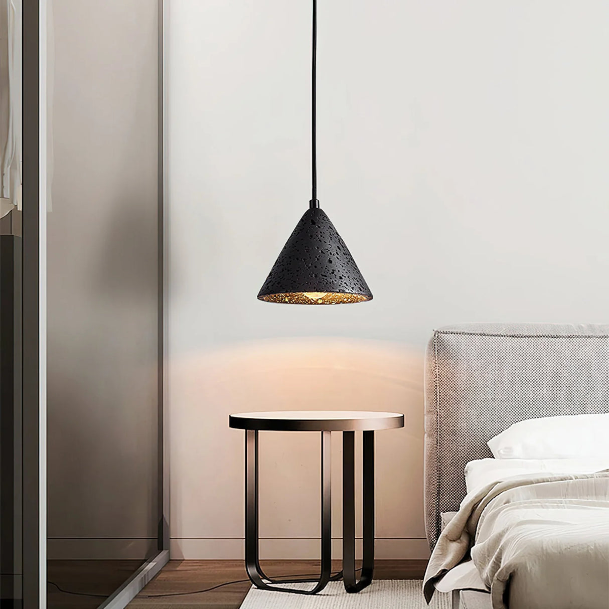 Travertine Terra Halo Pendant Light