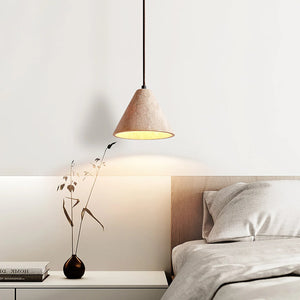 Travertine Terra Halo Pendant Light