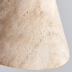Travertine Terra Halo Pendant Light