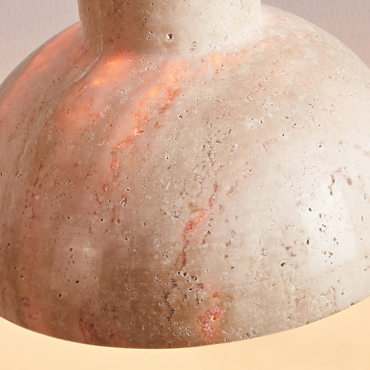 Travertine Terra Halo Pendant Light