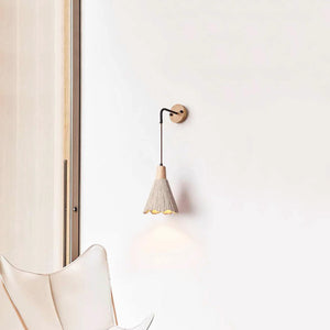 Cement Vintage Wood Wall Lamp