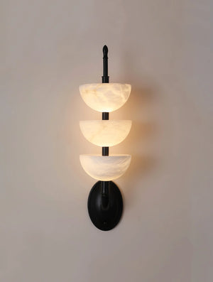Triple Luxury Alabaster Wall Sconce