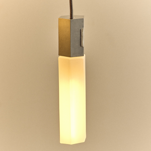 Basalt Single Pendant in Stainless Steel