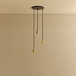 Triple Pendant in Brass