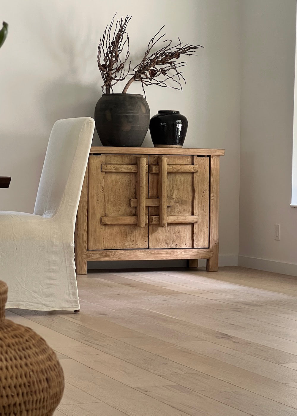 Two Door Elm Cabinet