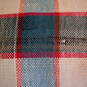 Nonna Upcycled Blue Plaid Pillow