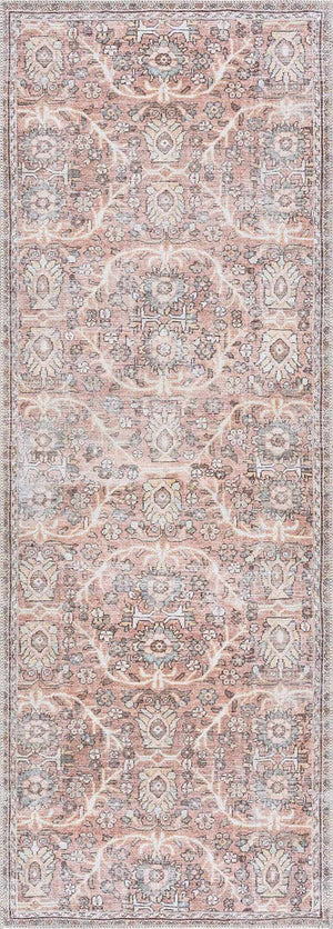 Urpi Rose & Brown Washable Area Rug