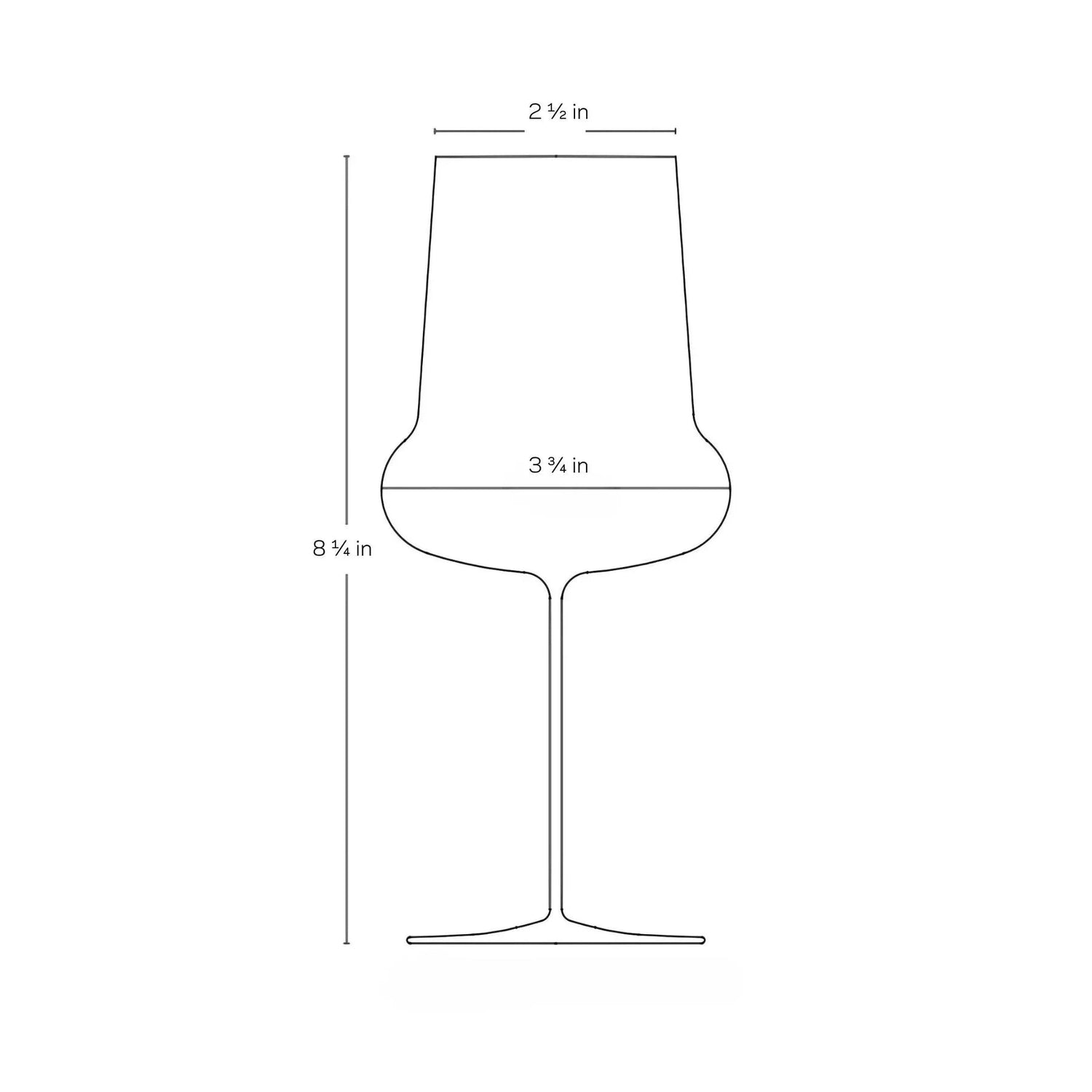 Ghost Zero Belly Red Wine Glass