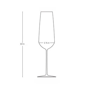 Stem Zero Flute Champagne Glass
