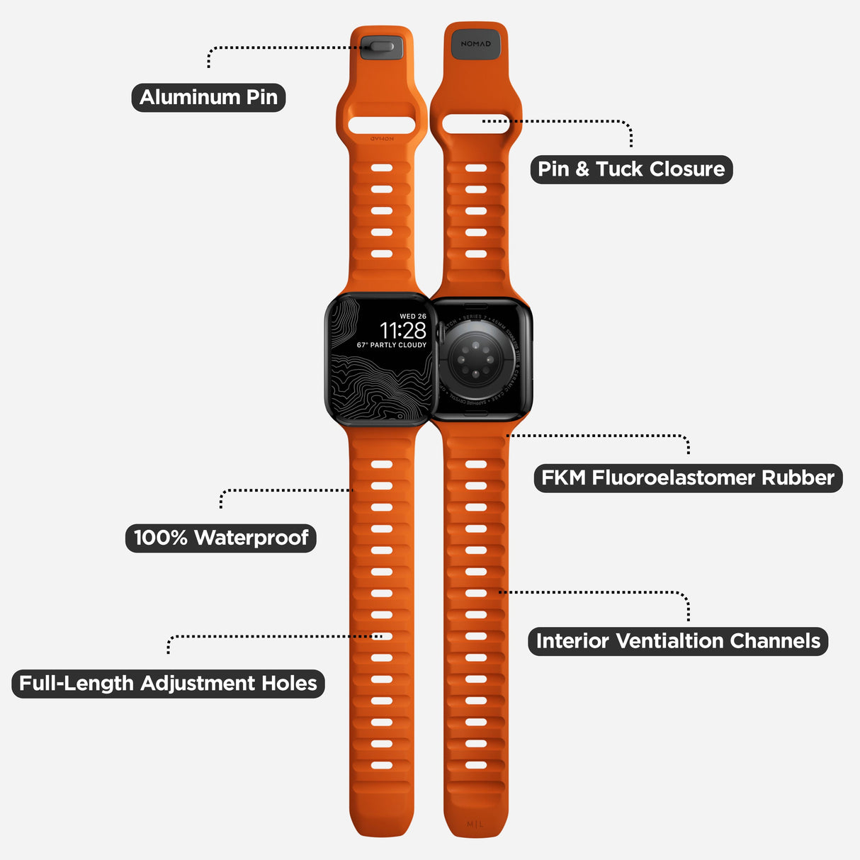 Sport Band - 41mm/42mm | Ultra Orange