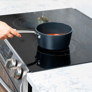 Ceramic Nonstick Saucepan with Lid, 2-Qt