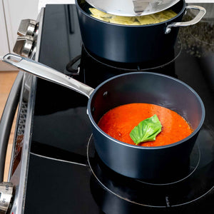 Ceramic Nonstick Saucepan with Lid, 2-Qt
