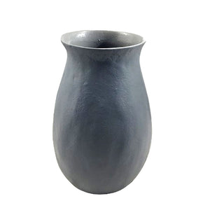Warm Grey Aluminum Vase