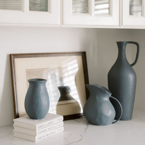 Warm Grey Aluminum Vase