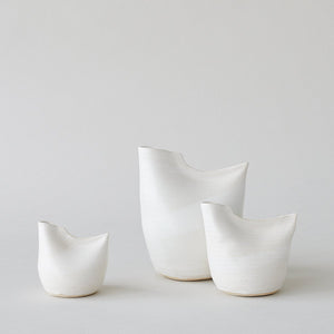 Bird Vase, White