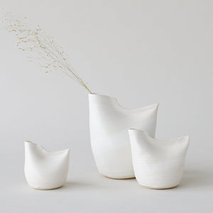 Bird Vase, White