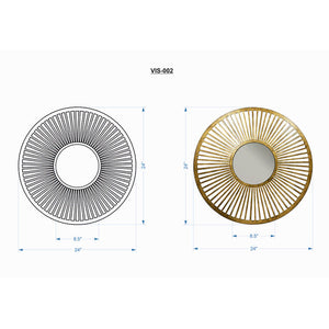 Oberschlierbach Modern Wall Mirror