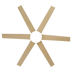 60" Volga DC Motor 6 Blades Modern Downrod Mount Ceiling Fan with Remote Control