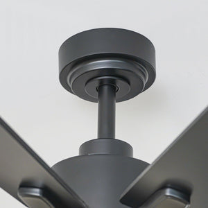 72 Inch Elbe Modern Downrod Mount Ceiling Fan with Light and Remote Control