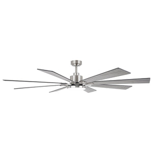 72 Inch Elbe Modern Downrod Mount Ceiling Fan with Light and Remote Control