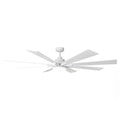 72 Inch Elbe Modern Downrod Mount Ceiling Fan with Light and Remote Control