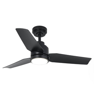 Vaczon 42 Inch DC Motor Modern Downrod Ceiling Fan with LED Light and Remote Control