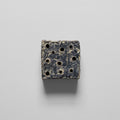 Ceramic Frog Block, Grey Patina