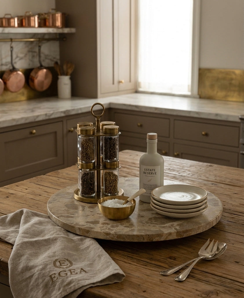 Vera Marble Lazy Susan