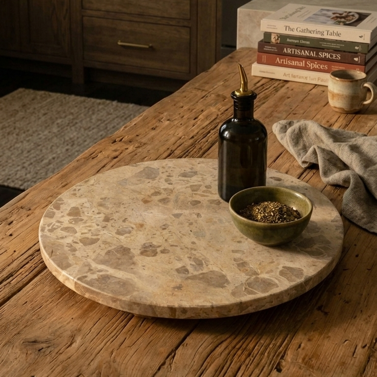 Vera Marble Lazy Susan