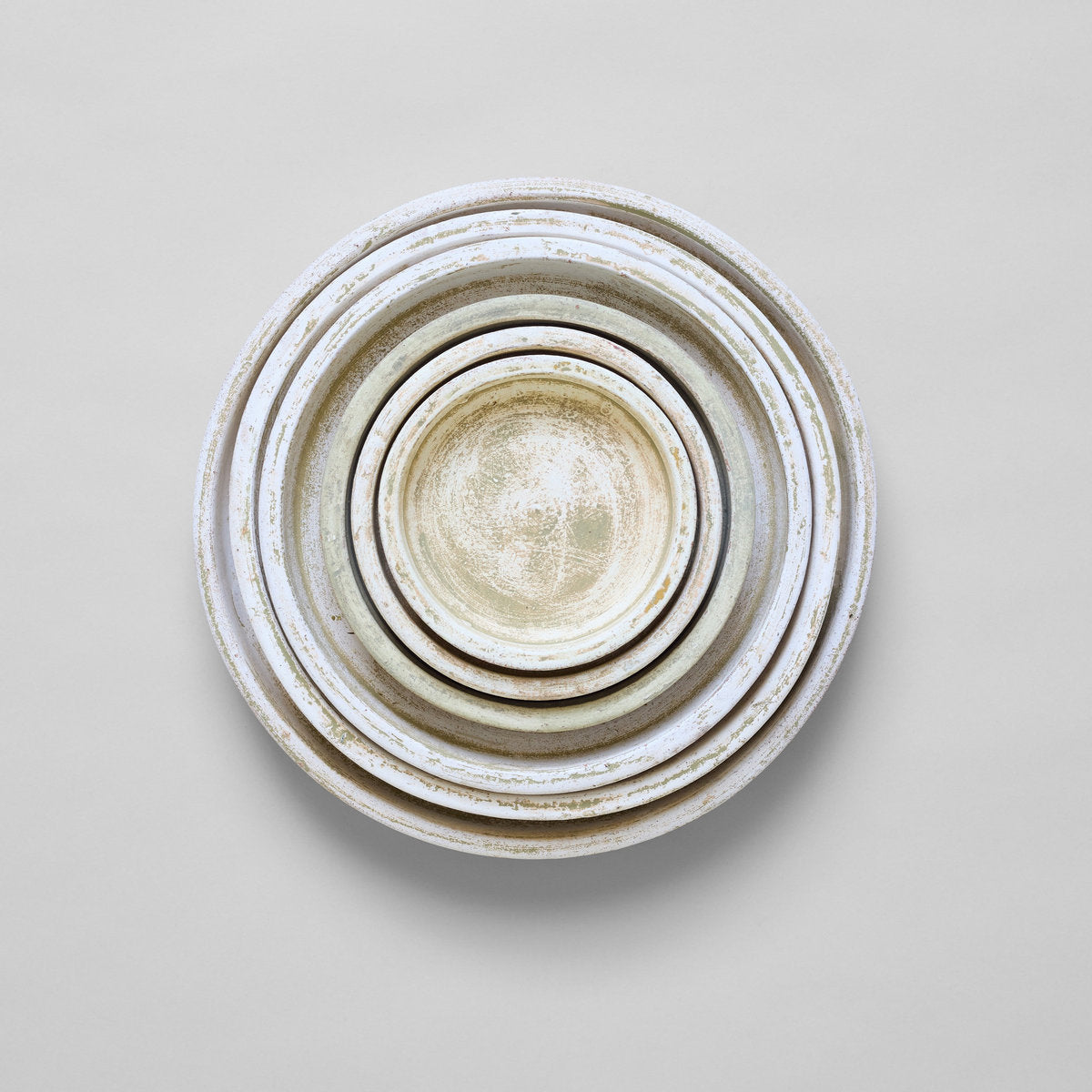 Tray for Basic Planter, White Patina