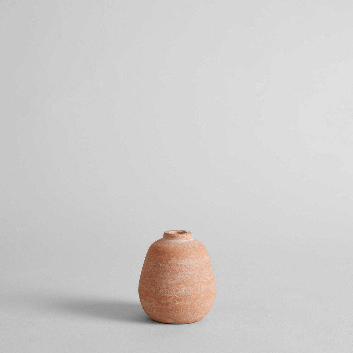 Terra Cotta Bud Vase, Whitewash