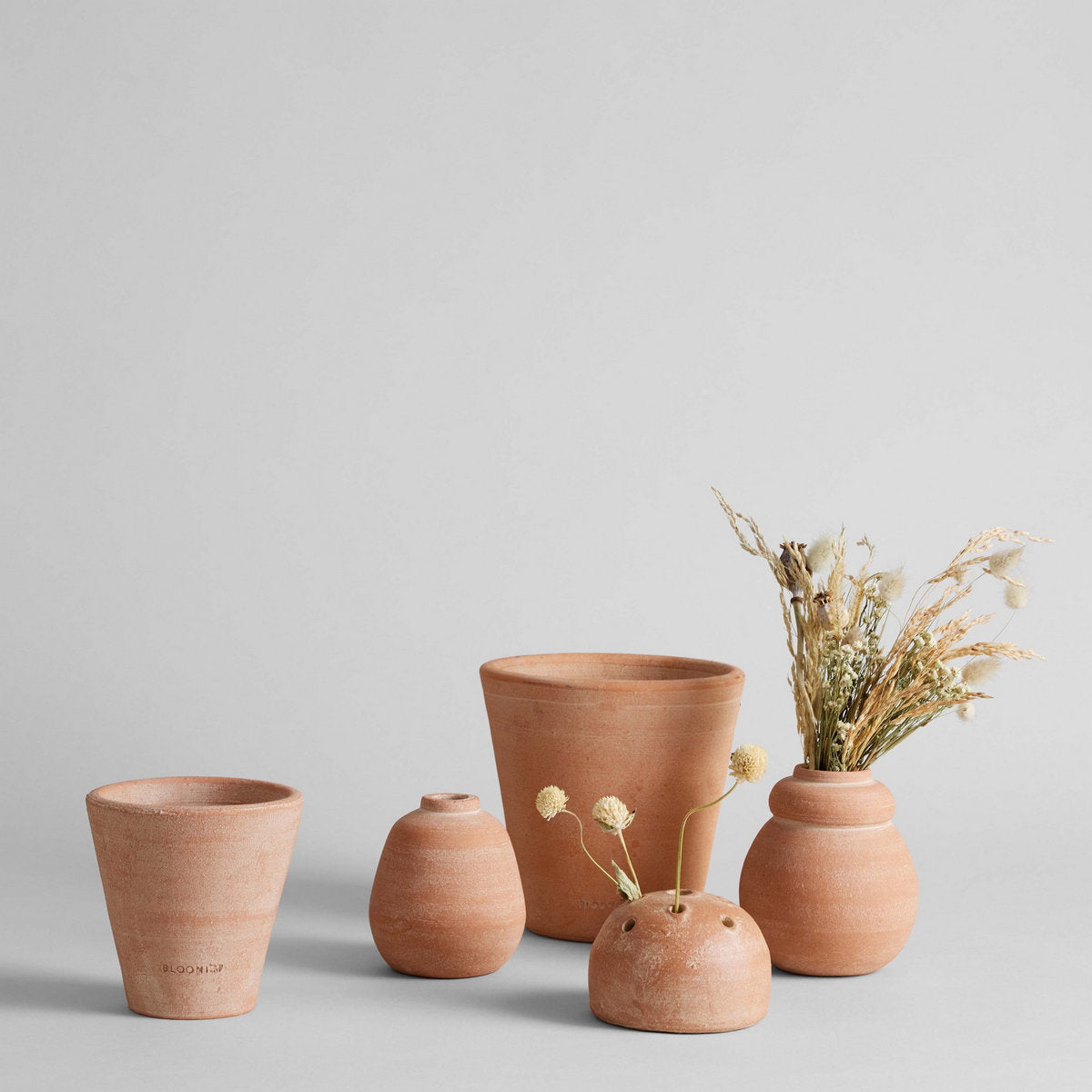 Terra Cotta Bud Vase, Whitewash