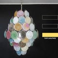 Vintage Murano Multicolored Disks Chandelier
