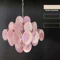 Vintage Murano Disc Glass Chandelier