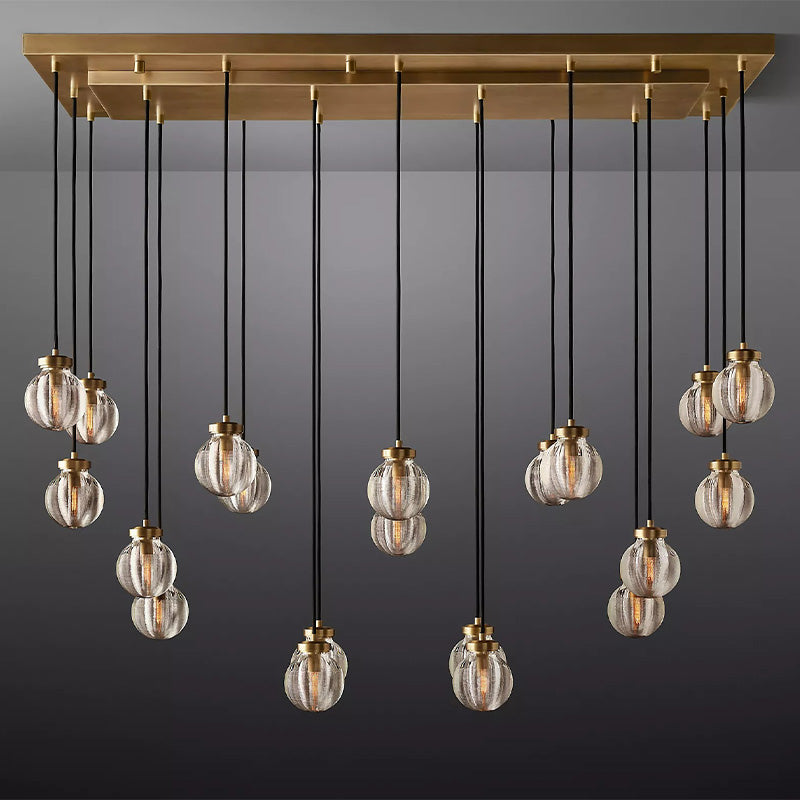Fantasy Pearl Ball Linear Chandelier 54"