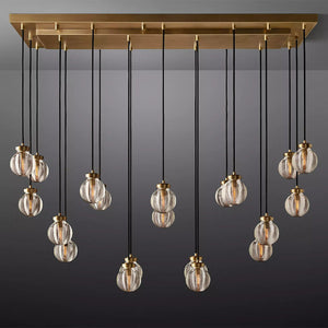 Fantasy Pearl Ball Linear Chandelier 54"